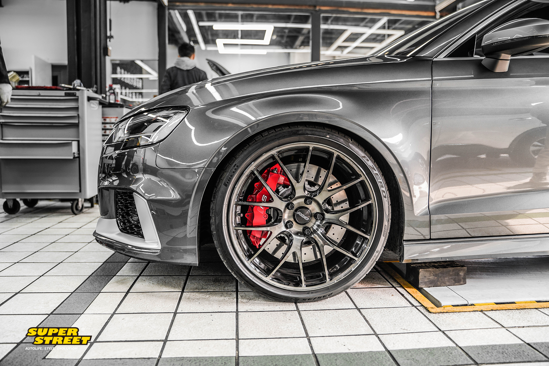 SuperStreet改装日记-奥迪RS3改装RAYS G27锻造轮毂