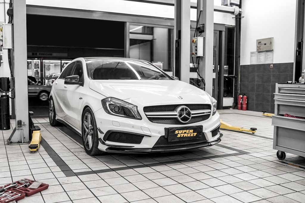 SuperStreet改装日记-奔驰A45 AMG改装KW V3绞牙避震