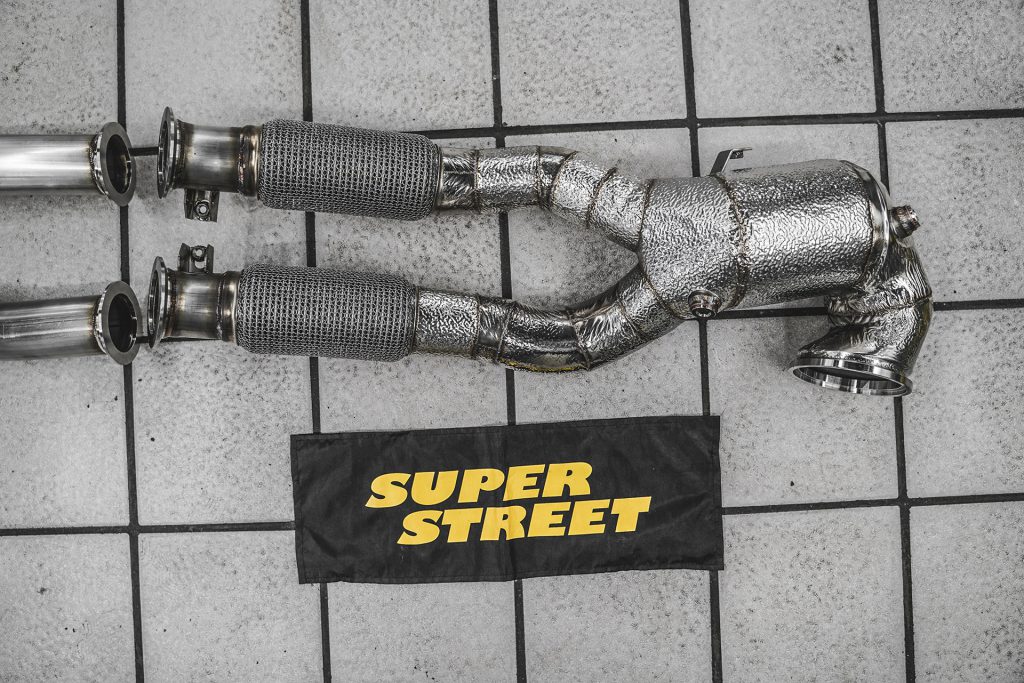SuperStreet改装日记-奥迪RS3改装FDE金属200钼三元排气头段