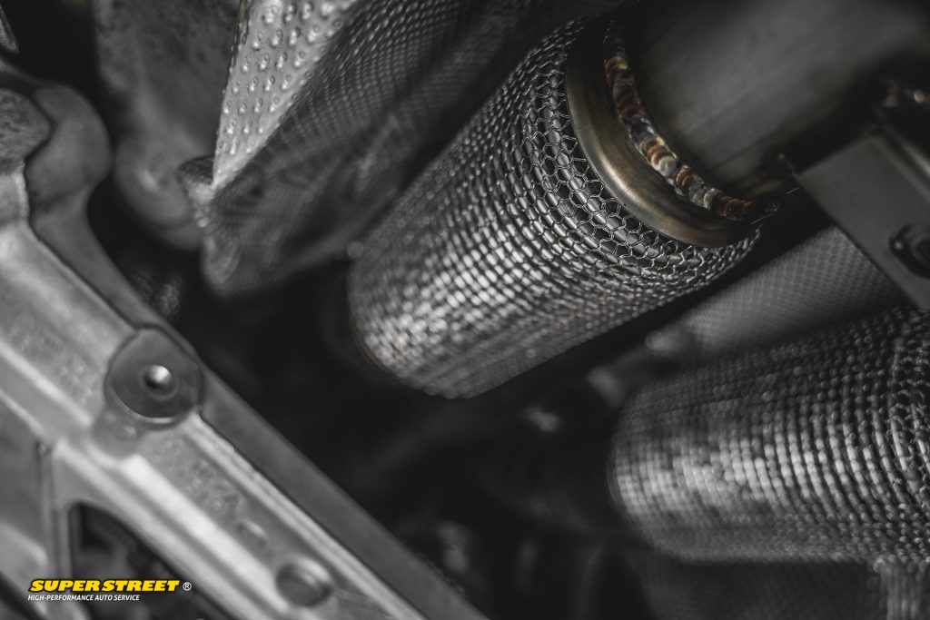 SuperStreet改装日记-奥迪RS3改装FDE金属200钼三元排气头段