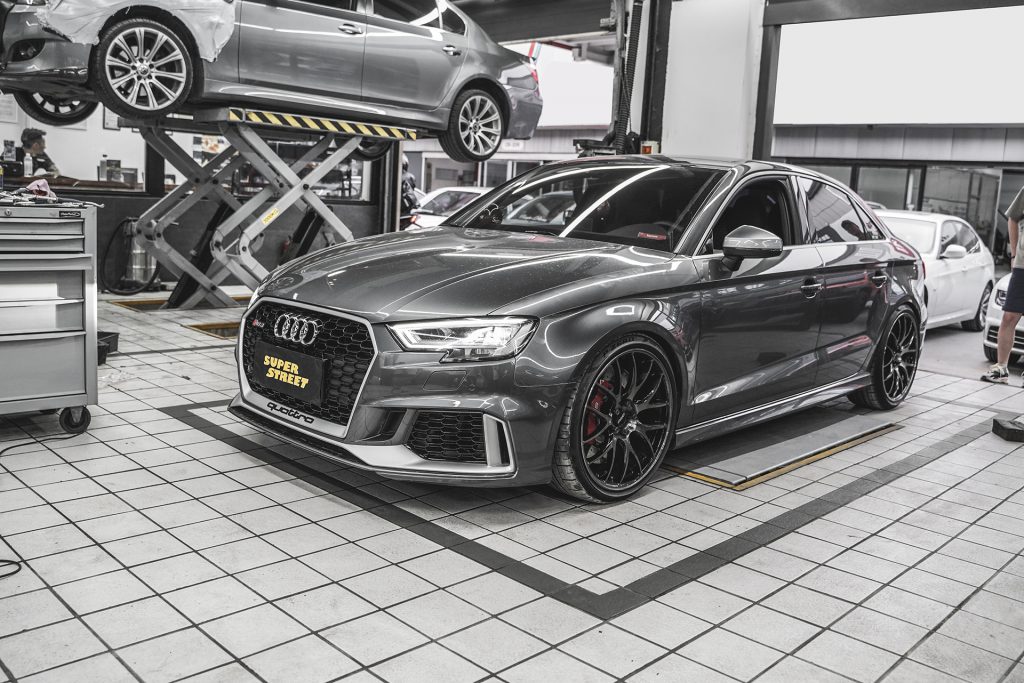SuperStreet改装日记-奥迪RS3改装FDE金属200钼三元排气头段