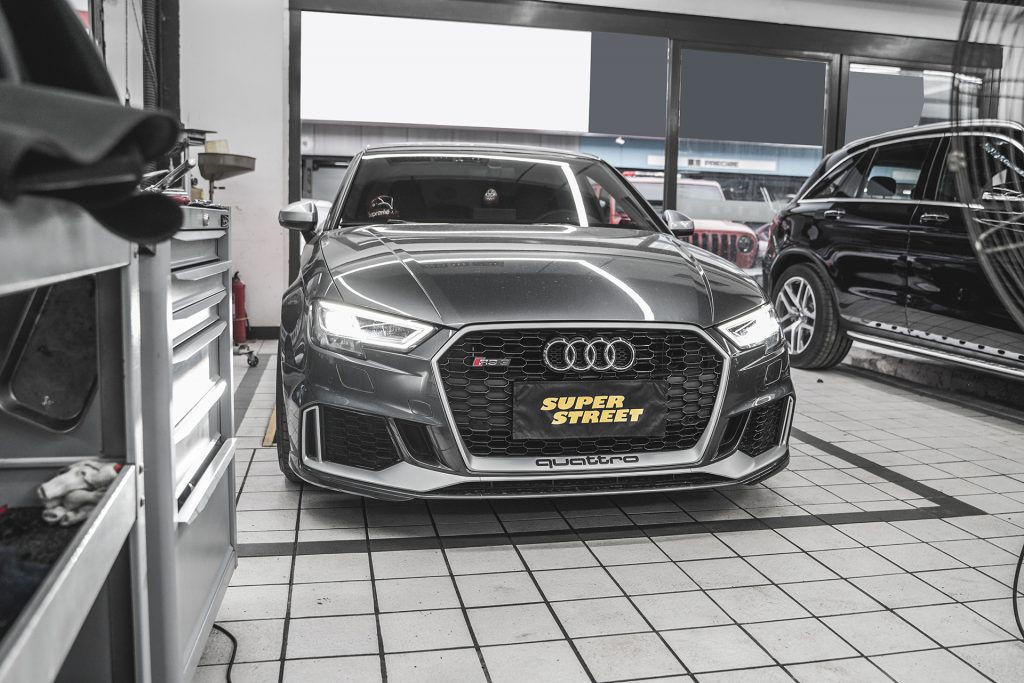 SuperStreet改装日记-奥迪RS3改装FDE金属200钼三元排气头段