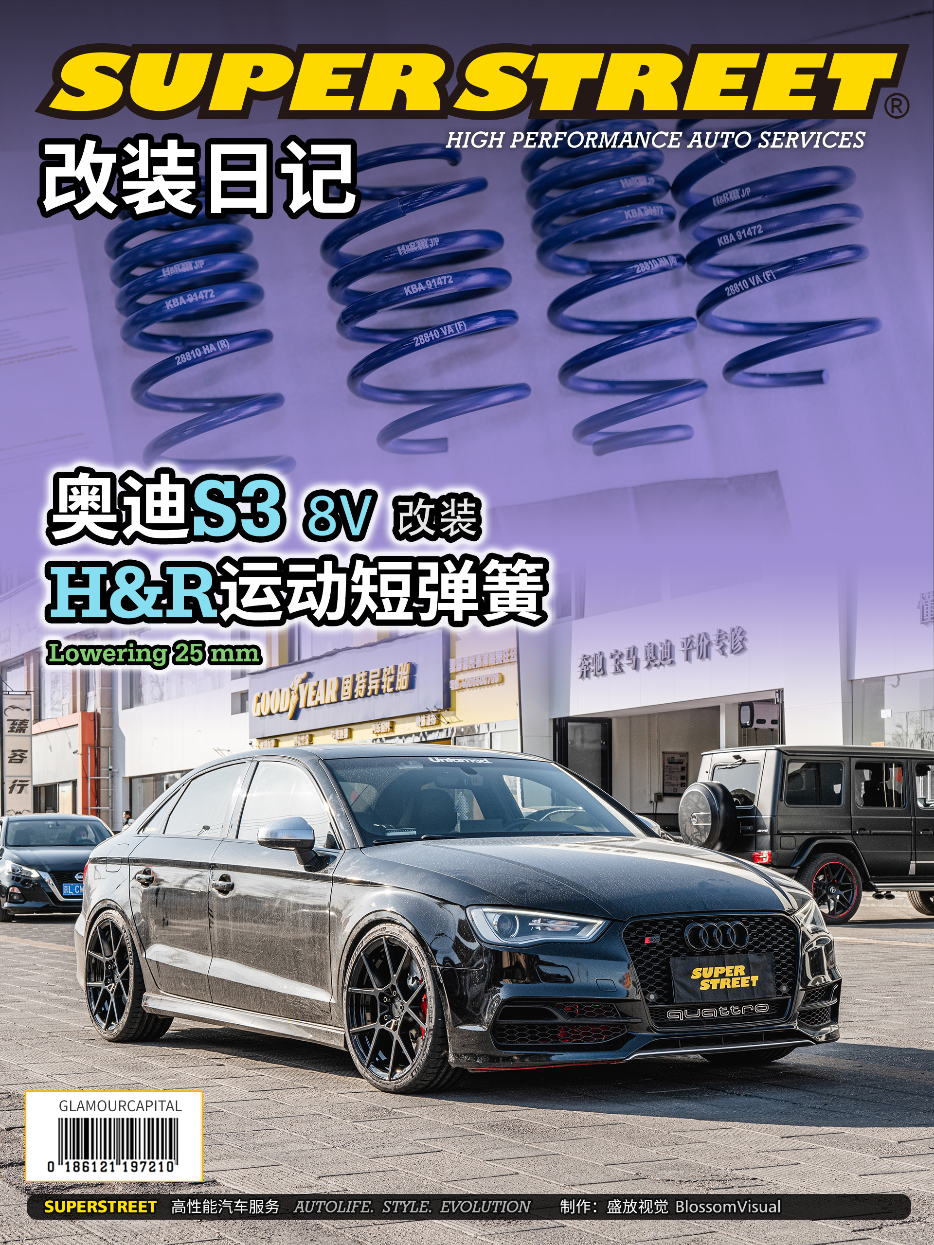 SuperStreet改装日记-奥迪S3改装HR运动短弹簧